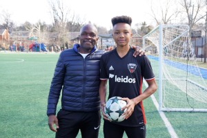 Miles Avery and coach Sona Walla